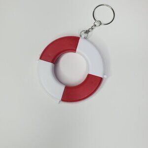 New Red and White Life Preserver Keychain